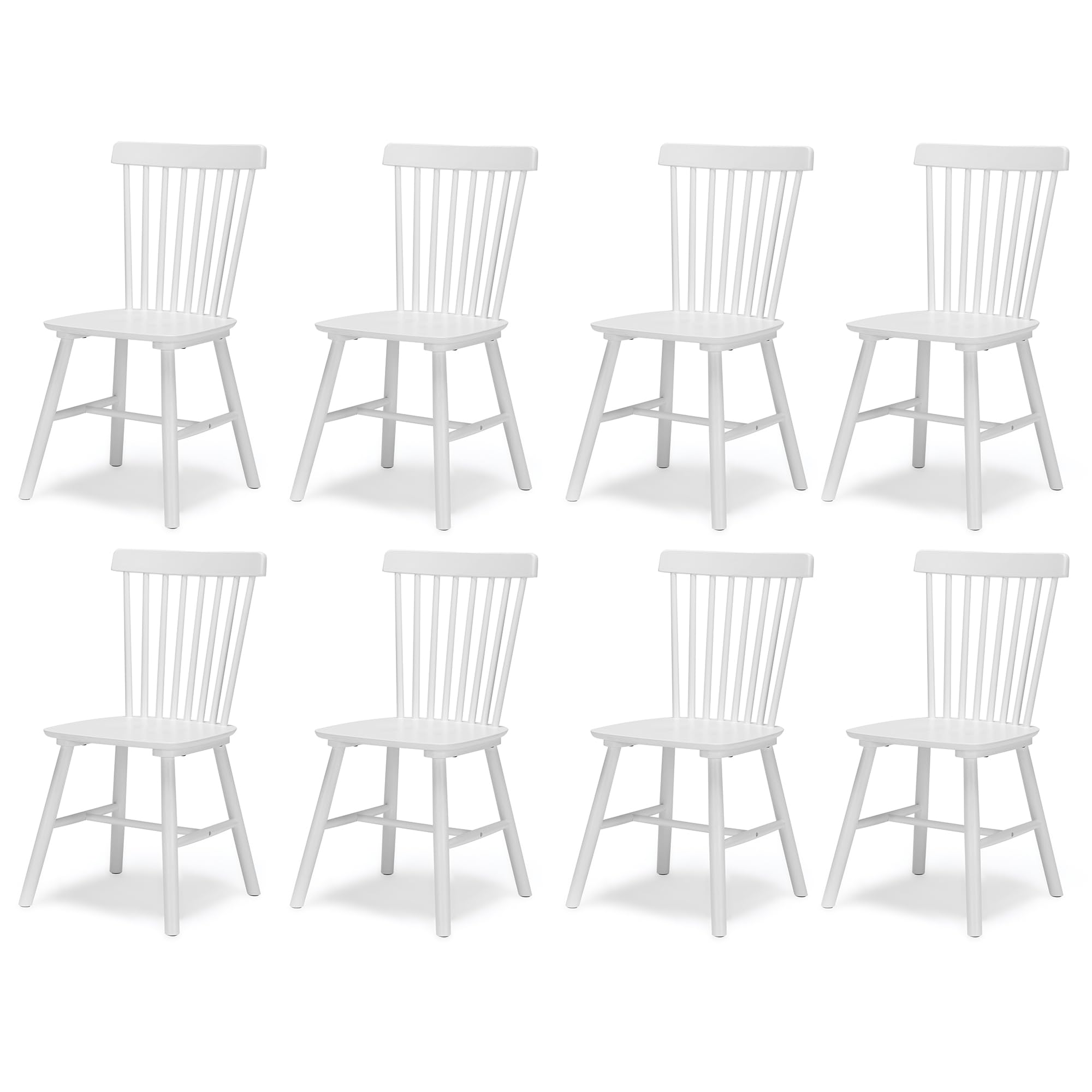 Lue Bona Windsor Dining Chair, Dining Chairs Set Of 8, Spindle Back
