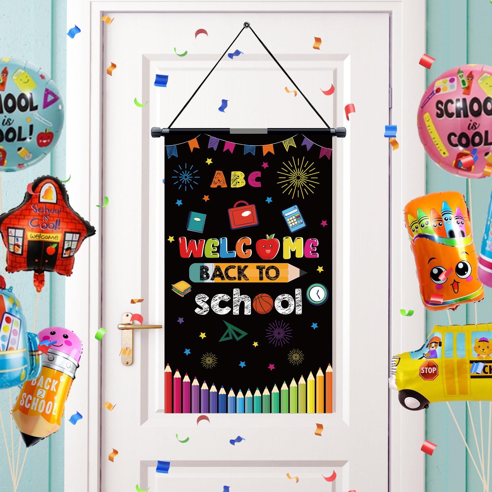 Welcome Back To School Door Banner Decorations Back To School Door Sig ...