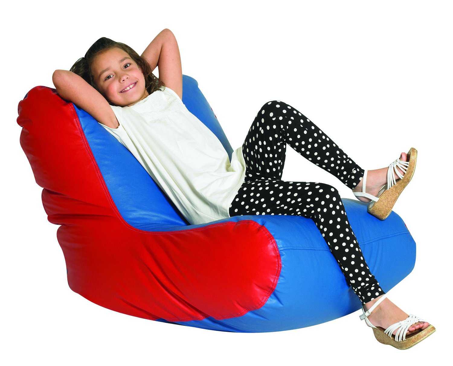 Children'S Factory School Age High Back Lounger Kids Bean Bag Chair, Flexible Seating Classroom Furniture For Homeschools/Playro