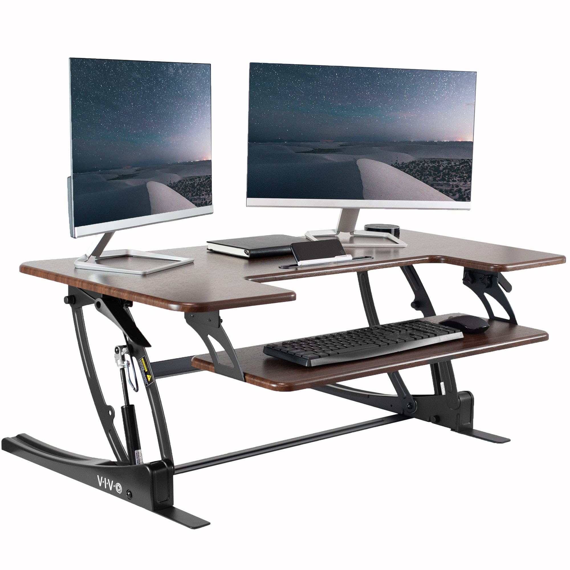 Vivo 42 Inch Height Adjustable Stand Up Desk Converter, V Series, Quic ...