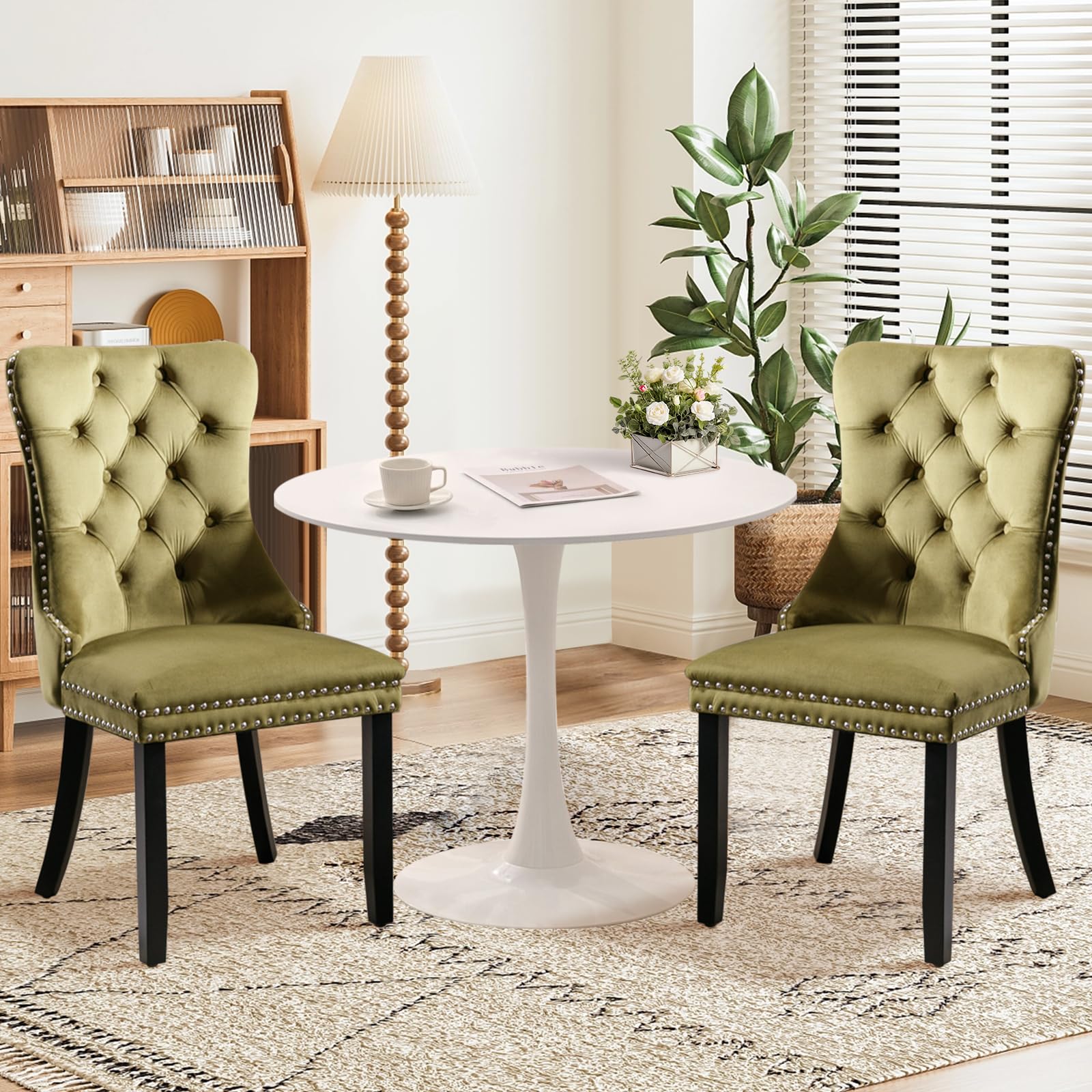 Soartalent 3-Pieces 31.5' Round Dining Table Set For 2,White Dining ...