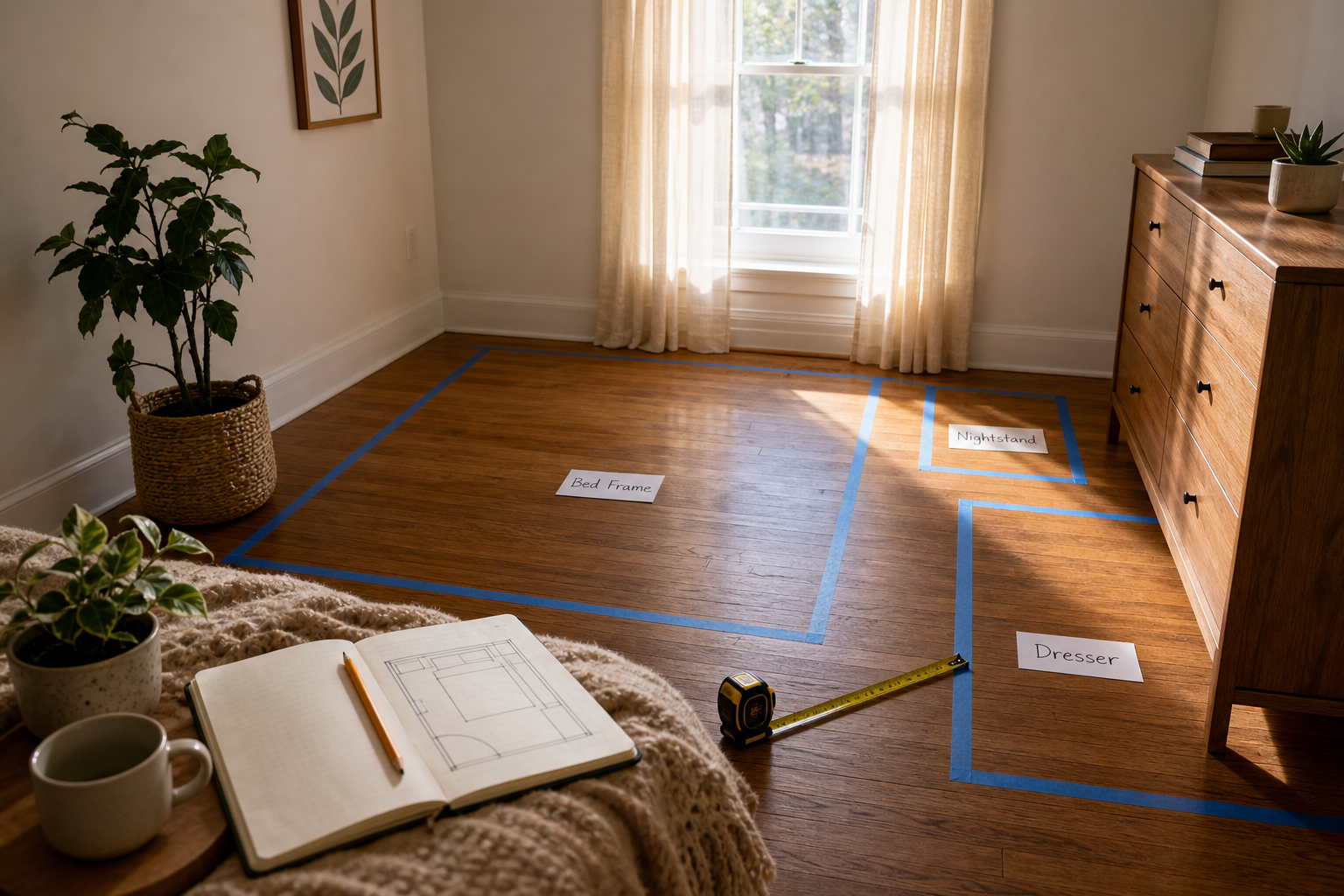 How to Furnish a Small Bedroom When You're Shopping Online and Can't See the Piece in Person