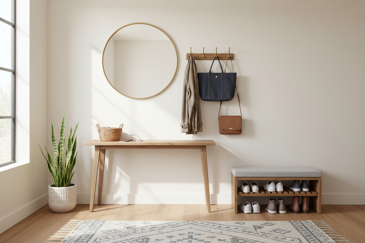 Maximize Functionality and Style: Expert Tips and Space-Saving Solutions for Organizing Small Entryways