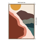 Move Mountains by Alicia Bock Framed Canvas Wall Art Print