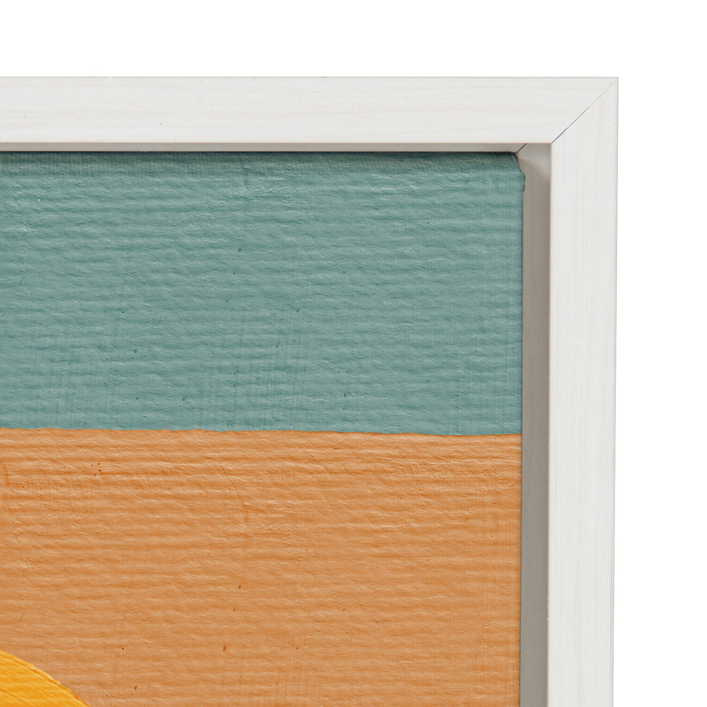 Sylvie Sunset Waves Framed Canvas by Cat Coquillette