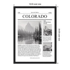 Colorado Article by Megan Ryan Framed Canvas Wall Art Print