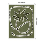 Sylvie Delicate Bloom 18 Framed Canvas by Shatha Al Dafai