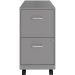 LYS SOHO File Cabinet - 14.3 x 18 x 24.5 - 2 x Drawer(s) for File, Document - Letter - Glide Suspension, Locking Drawer, Pull Ha