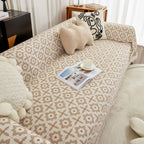 Waffle Lattice Fabric Sofa Cover, Multi-purpose Soft Sofa Throw, Couch Cover Blanket Throws for Couches