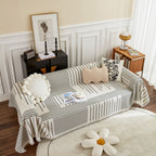 Waffle Lattice Fabric Sofa Cover, Multi-purpose Soft Sofa Throw, Couch Cover Blanket Throws for Couches