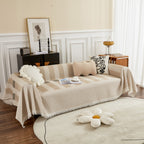 Waffle Lattice Fabric Sofa Cover, Multi-purpose Soft Sofa Throw, Couch Cover Blanket Throws for Couches