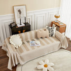 Waffle Lattice Fabric Sofa Cover, Multi-purpose Soft Sofa Throw, Couch Cover Blanket Throws for Couches