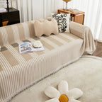 Waffle Lattice Fabric Sofa Cover, Multi-purpose Soft Sofa Throw, Couch Cover Blanket Throws for Couches