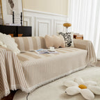 Waffle Lattice Fabric Sofa Cover, Multi-purpose Soft Sofa Throw, Couch Cover Blanket Throws for Couches