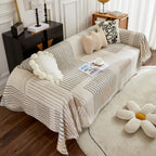 Waffle Lattice Fabric Sofa Cover, Multi-purpose Soft Sofa Throw, Couch Cover Blanket Throws for Couches