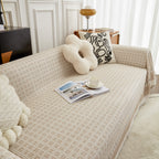 Waffle Lattice Fabric Sofa Cover, Multi-purpose Soft Sofa Throw, Couch Cover Blanket Throws for Couches