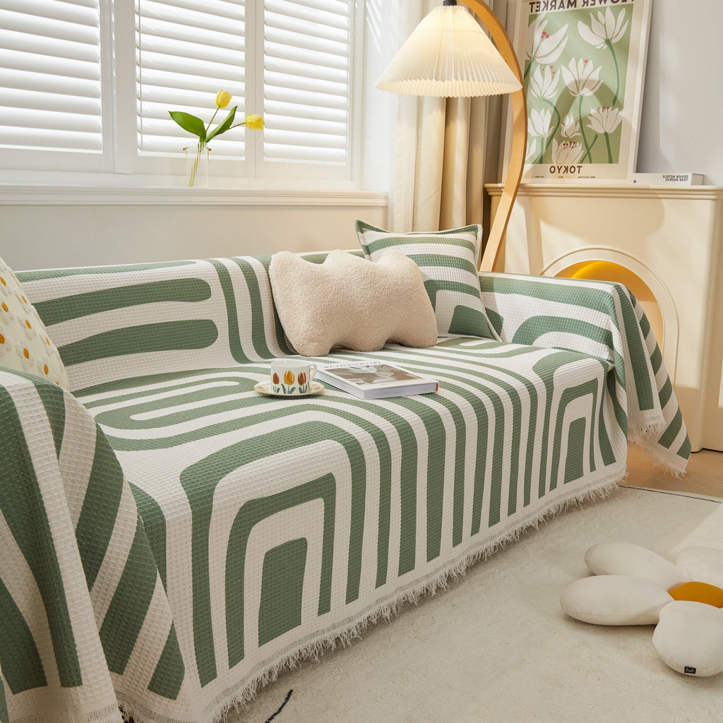 Furniture Covers for Pets, Waffle Lattice Fabric Sofa Throw, Couch Cover Blanket Throw