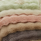 Soft Thick Faux Fur Sofa Cover Stripe Fluffy Fuzzy Non-Slip Washable Couch Covers