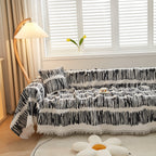 Couch Cover for Most Shape Sofas, Waffle Lattice Sofa Cover Throw, Washable Furniture Covers for Pets