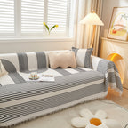 Couch Cover for Most Shape Sofas, Waffle Lattice Sofa Cover Throw, Washable Furniture Covers for Pets