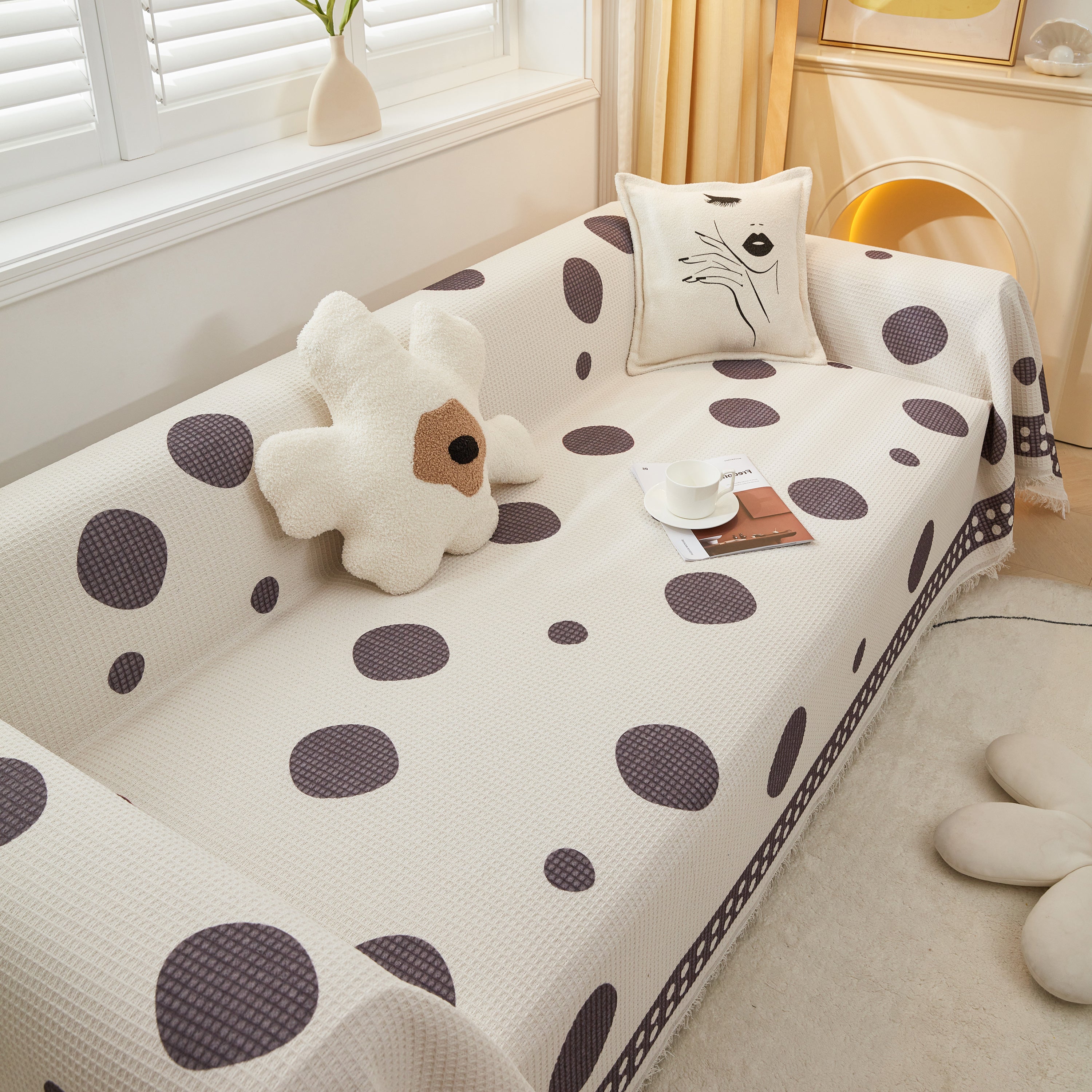 High-Quality Fabric Non-Slip Sofa Cover Throw, Throw Blankets for Couch, Furniture Covers for Pets