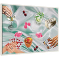 Poker Night Green by Honey Island Studio Framed Canvas Wall Art Print