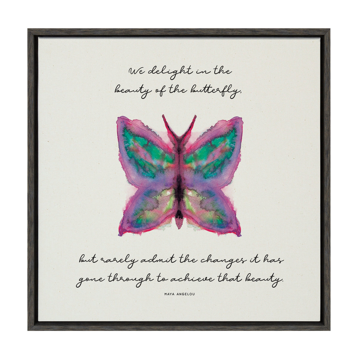 Sylvie The Growth of the Inner Being Framed Canvas by Mentoring Positives