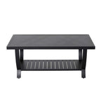 Jarvis 2-Piece Aluminum Sofa Set with Coffee Table