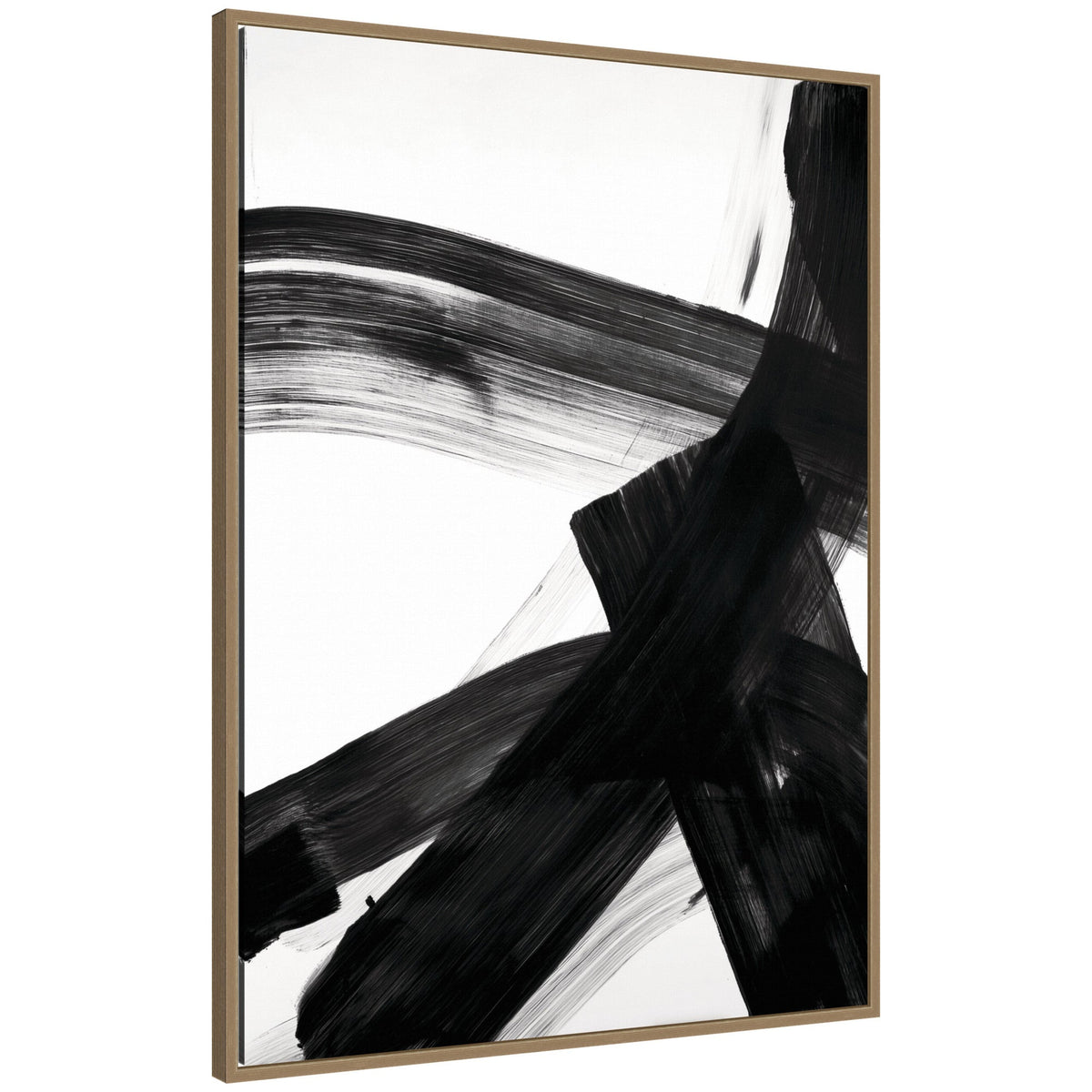 Black Mark No. 2 by Amy Lighthall Framed Canvas Wall Art Print