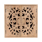Saanvi Carved Wood Wall Cabinet
