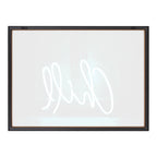 Blake Chill Neon Sign Framed Printed Glass by The Creative Bunch Studio