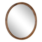 Hatherleigh Round Wood Wall Mirror