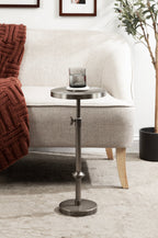 Engles Adjustable Embossed Metal Table and Plant Stand