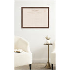 Framed Fabric Pinboard Linen Vintage Post Card Wall Organization
