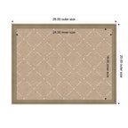 Pinboard Beige Lattice Pattern