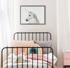 Sylvie Unicorn Framed Canvas by Simon Te of Tai Prints