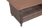 Mitchell 4-Piece Wicker Sofa Set with Swivel Rocking Chairs