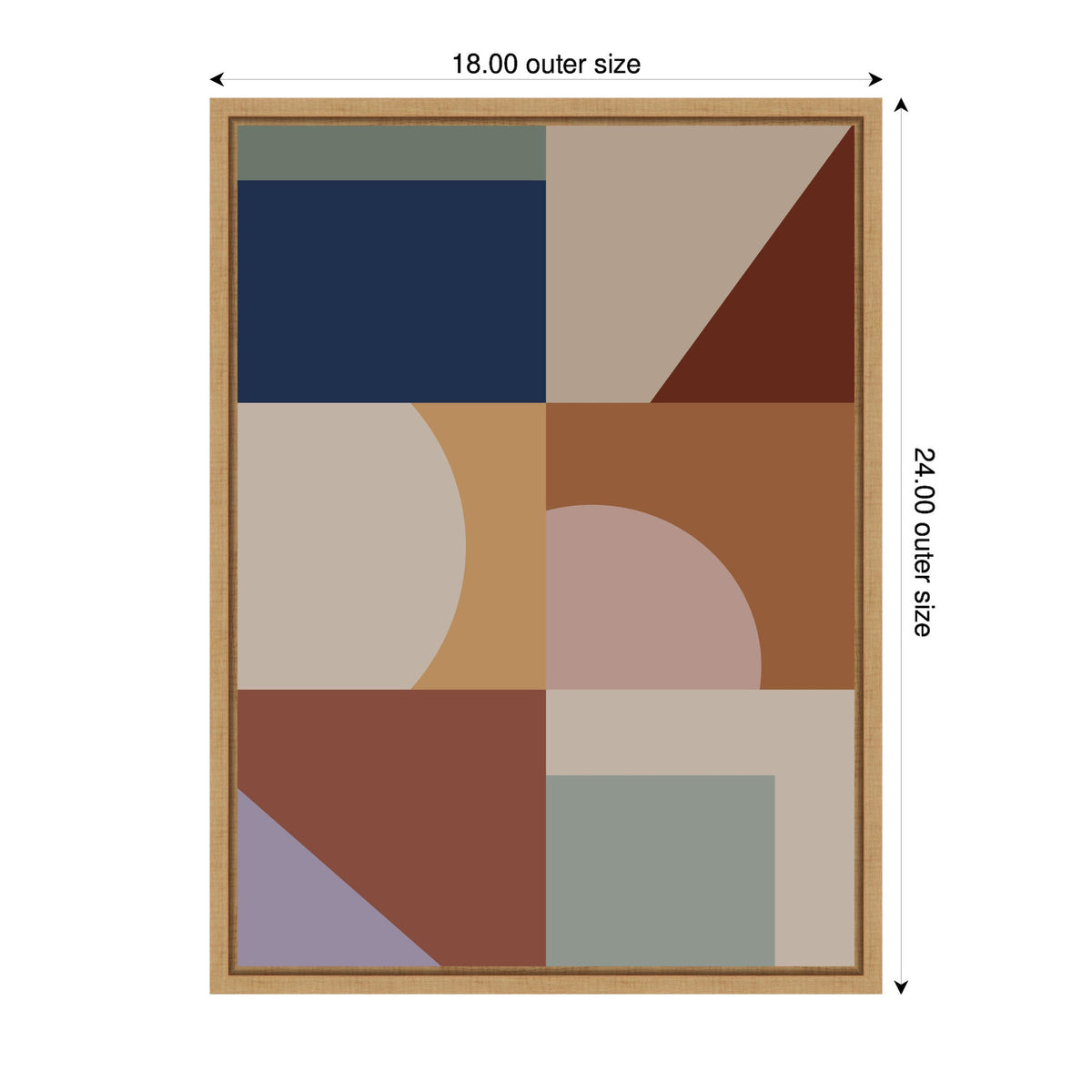 Modern Bohemian Pattern 1 by The Creative Bunch Studio Framed Canvas Wall Art Print