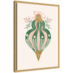 Sylvie Framed Canvas Holiday Ornament Collection 4 by Jill Labieniec
