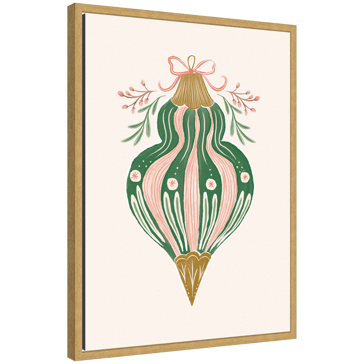 Sylvie Framed Canvas Holiday Ornament Collection 4 by Jill Labieniec
