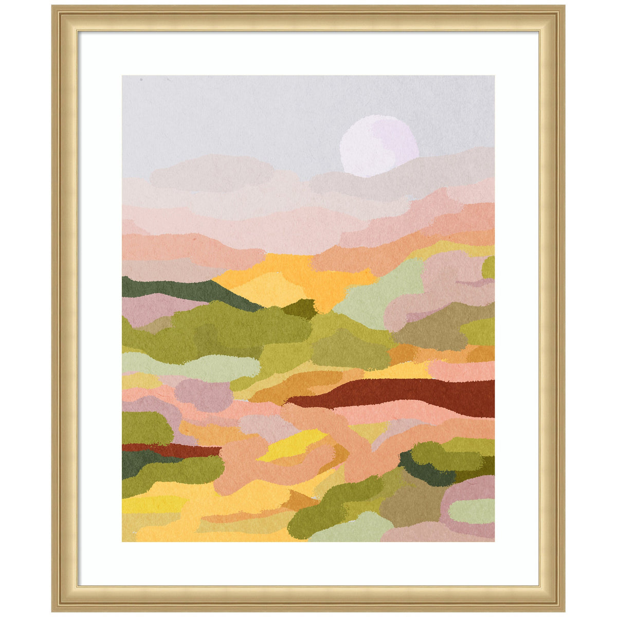 Framed Art Beautiful Landscape by July Art Prints