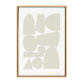 Sylvie Constructed II Neutral Framed Canvas by Statement Goods