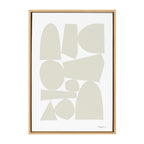 Sylvie Constructed II Neutral Framed Canvas by Statement Goods