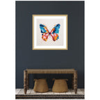 Framed Art Bold Colorful Brush Boho Butterfly by The Creative Bunch Studio