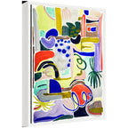 Sylvie Abstract 07 Framed Canvas by Emma Daisy