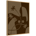 Sylvie The Land Story 6 Framed Canvas by Shatha Al Dafai