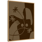 Sylvie The Land Story 6 Framed Canvas by Shatha Al Dafai