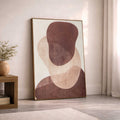 Earthen Strata Ii, Handed Painted Canvas   Contemporary Decorative Wall Art For Living Room  Handpainted Canvas