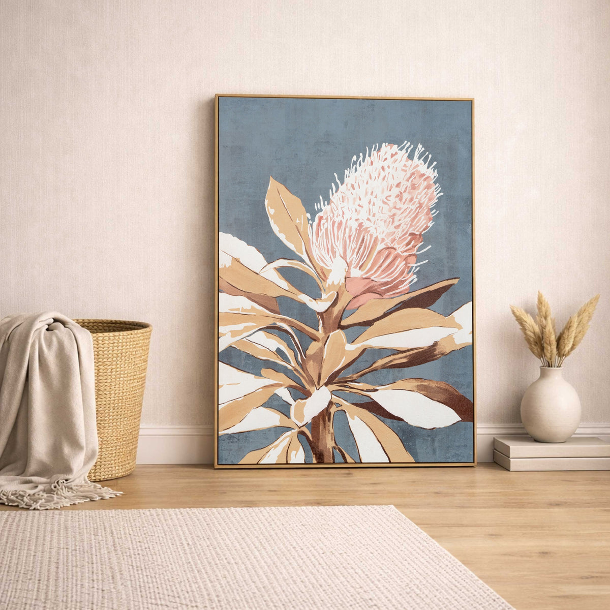Floral Impression   Contemporary Decorative Wall Art For Living Room  Handpainted Canvas