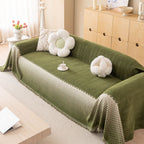 Decorative Couch Throw Cover, Washable Boho Couch Blanket Protector for Dogs, Cats